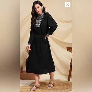 Marks & Spencer Women's Cotton A-Line Knee-Length Casual Dress SZ USA 10 EUR 42